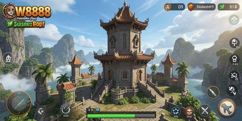 Gameplay menara pertahanan yang seru dan menantang di CW8888.