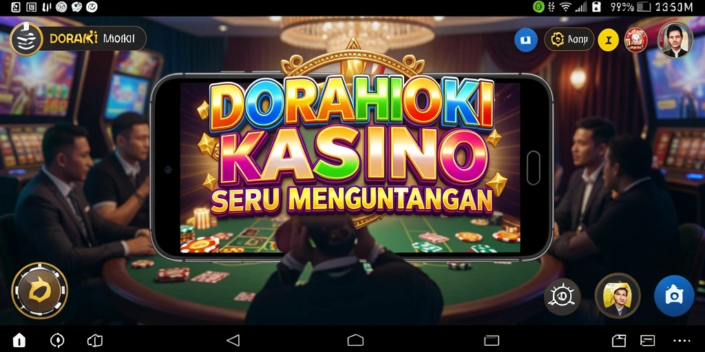 Screenshot DORAHOKI menampilkan pengalaman kasino yang mendebarkan.
