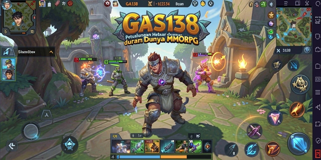 Tangkapan layar gameplay <strong>GAS138</strong> yang menunjukkan pertarungan epik di dunia fantasi.