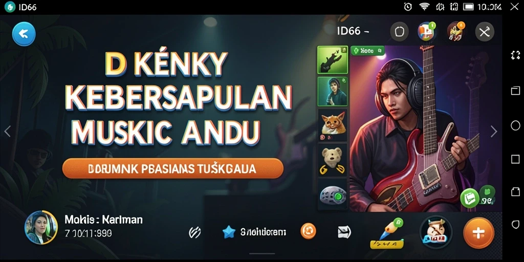 Gameplay interaktif dari ID66, menampilkan pengalaman musik yang seru.