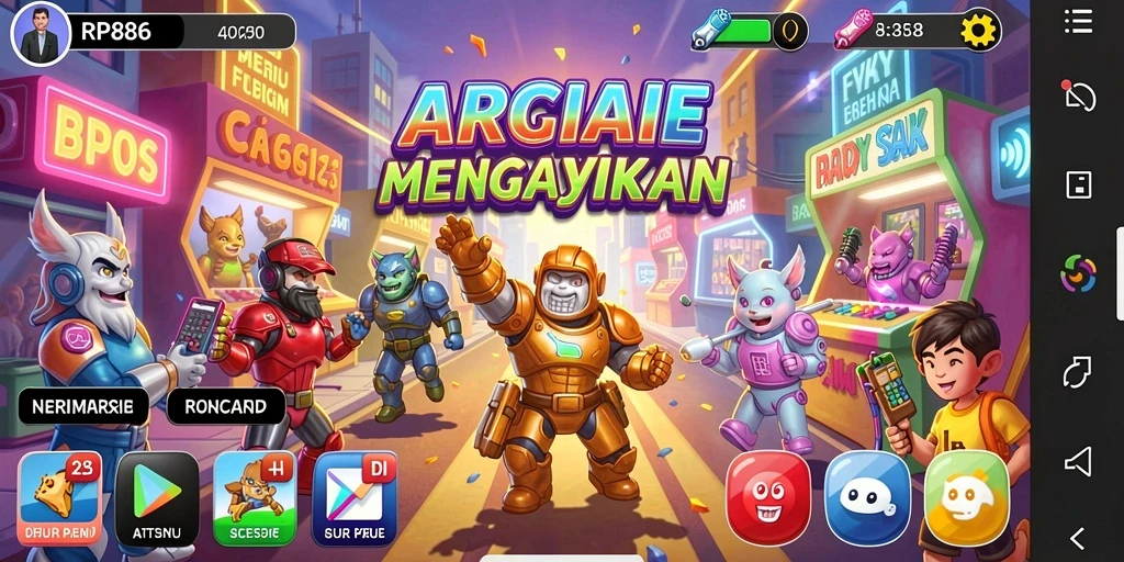 Tampilan screenshot game RP886 dengan aksi permainan Arcade yang seru.