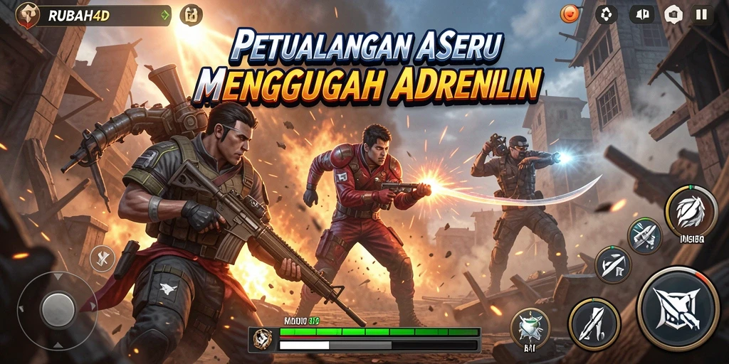 Tampilan gameplay RUBAH4D yang intens dan mendebarkan.